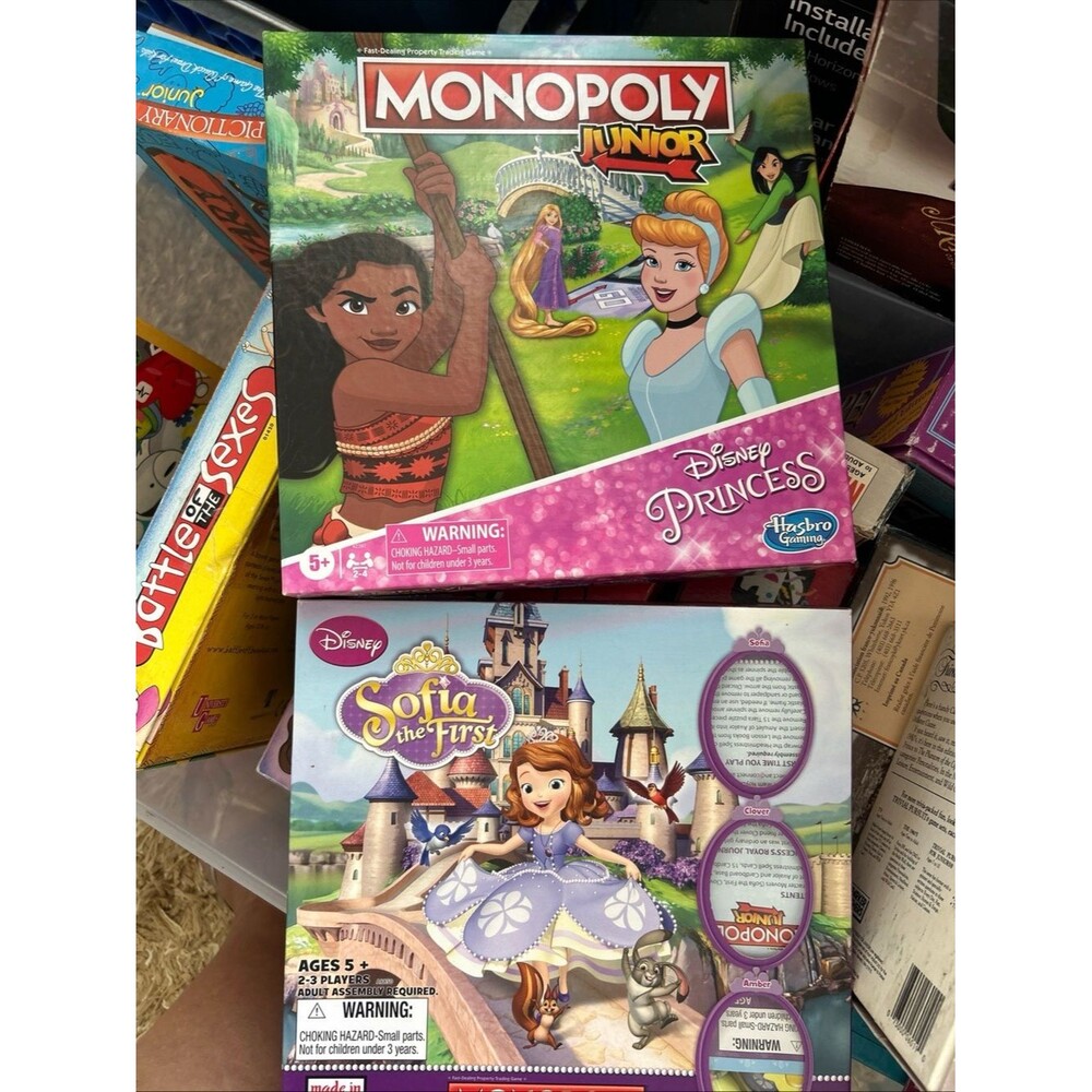 Monopoly Disney Princess- Hatchimals Shopkins Collectible Girls Multiplayer Game
